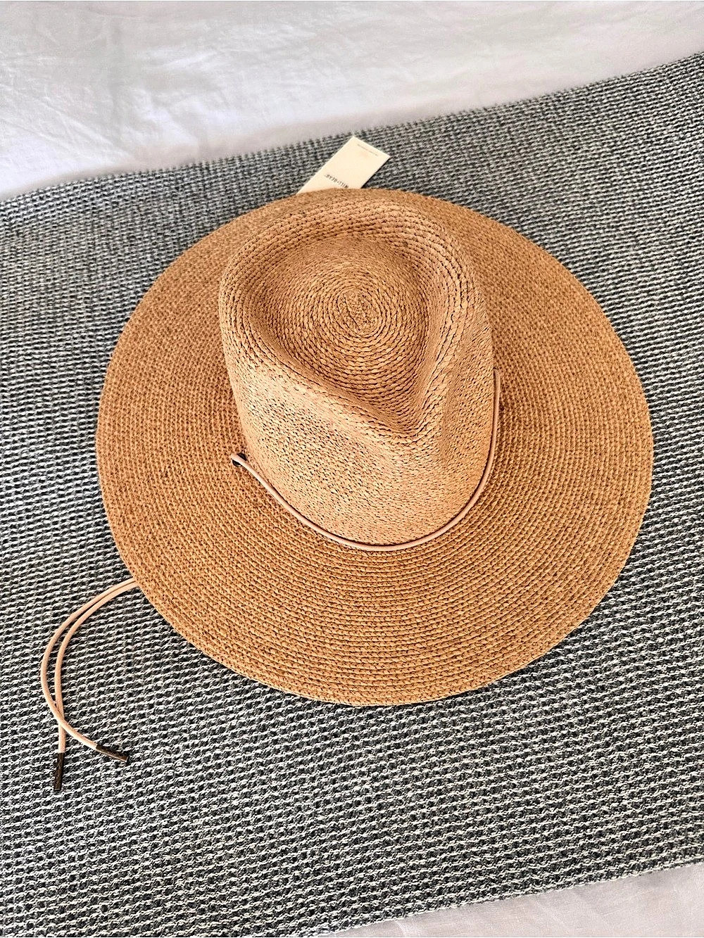 Will & Bear Austin Sand / Straw Sun Hat - Made from Raffia, wide brimmed NWT